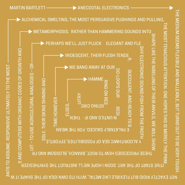 Martin Bartlett - Anecdotal Electronics: Live Experiments & Other Recordings LP