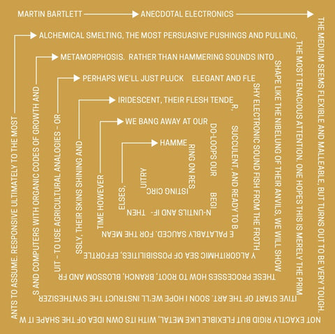 Martin Bartlett - Anecdotal Electronics: Live Experiments & Other Recordings LP