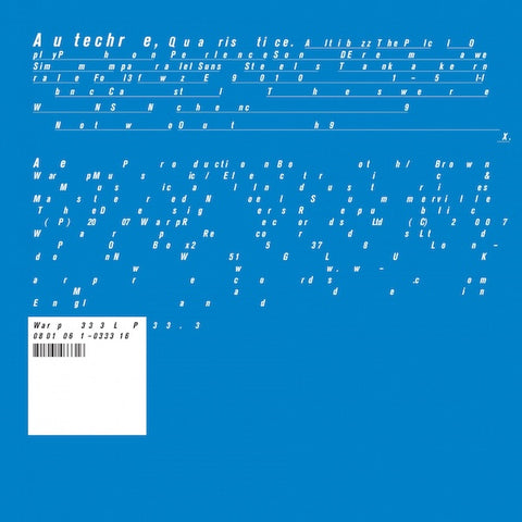 Autechre - Quaristice 2xLP