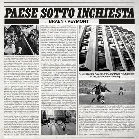 Braen / Peymont - Paese Sotto Inchiesta LP