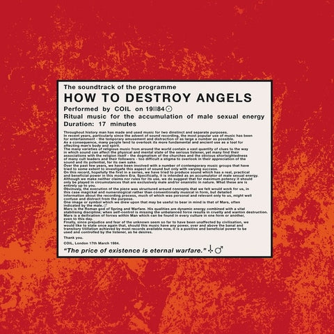 Coil - How To Destroy Angels LP