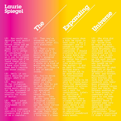 Laurie Spiegel - The Expanding Universe LP