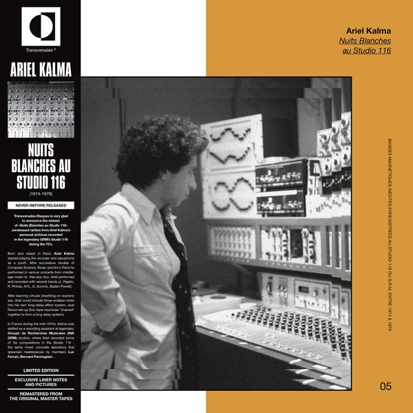 Ariel Kalma - Nuits Blanches au Studio 116 LP
