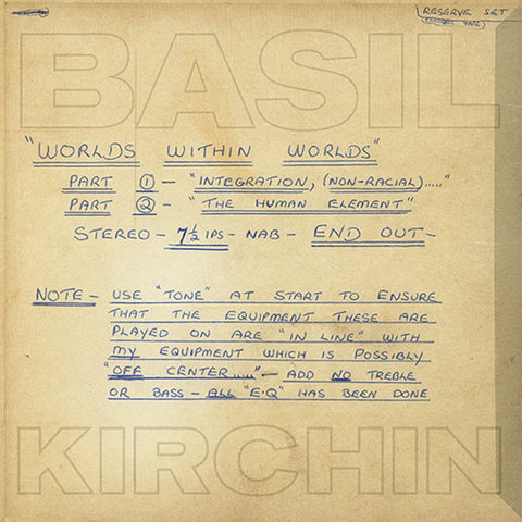 Basil Kirchin - Worlds Within Worlds (Part I & Part II) LP