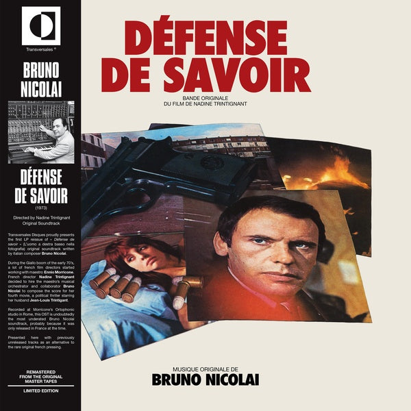 Bruno Nicolai - Defense De Savoir LP