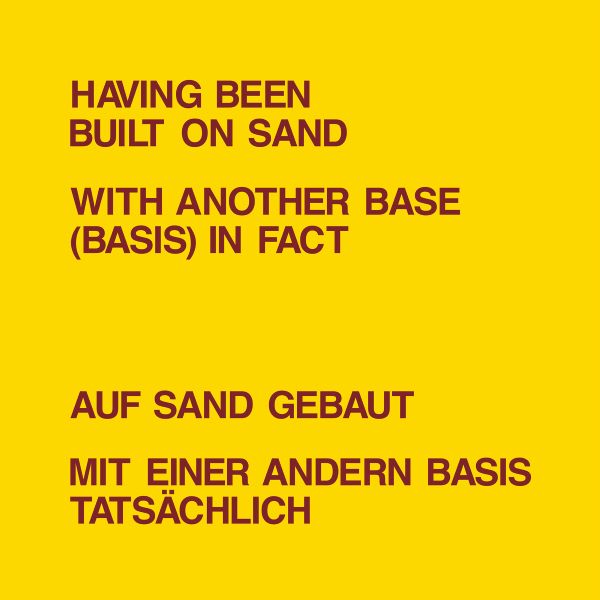 Dickie Landry & Lawrence Weiner - Having Been Built on Sand LP