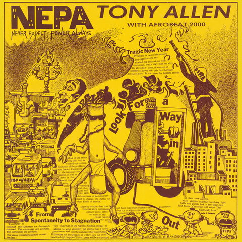 Tony Allen & Afrobeat 2000 - N.E.P.A. Never Expect Power Always LP