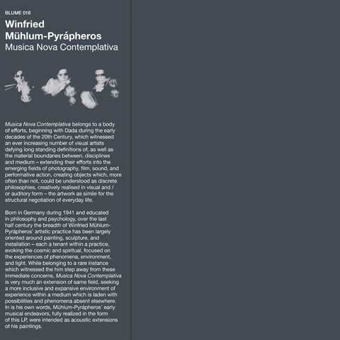 Winfried Muhlum-Pyrapheros - Musica Nova Contemplativa LP